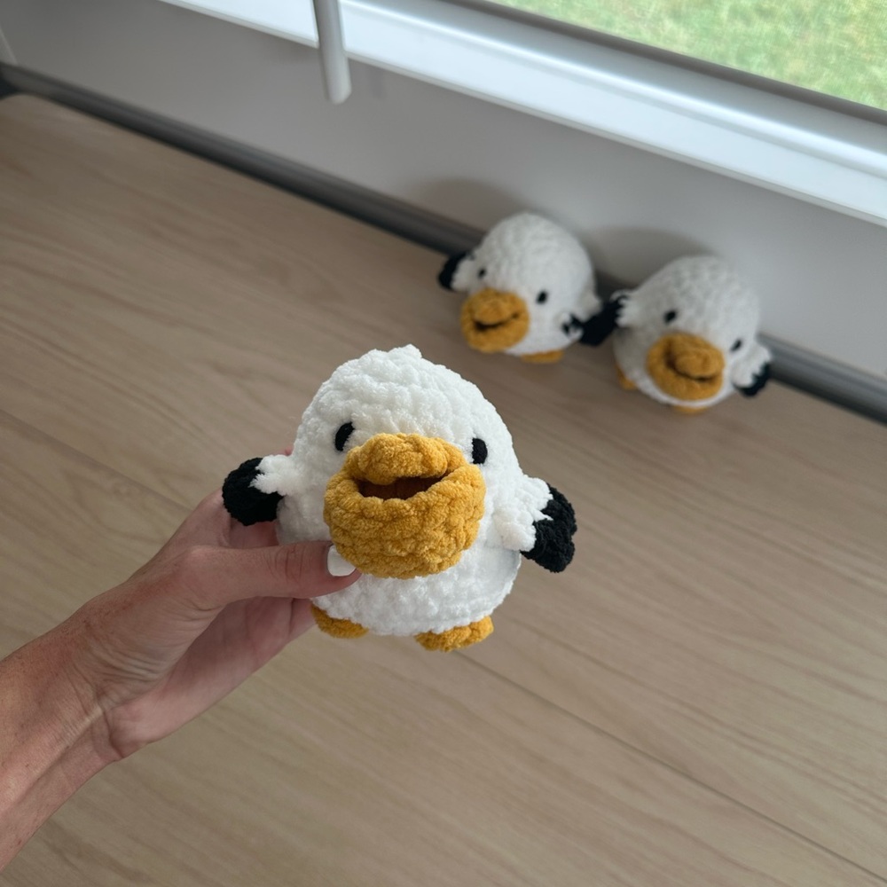 Crochet Pelican Plushy Handmade